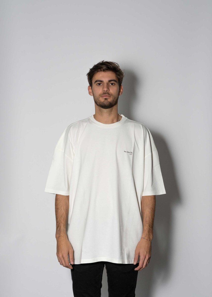 Off White Oversized T-shirt, 100% Organic Cotton