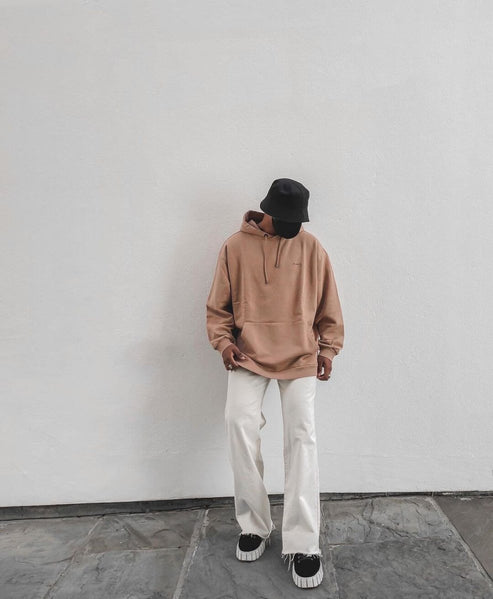 Sand Oversized Hoodie | 100% Organic Cotton | The Other File